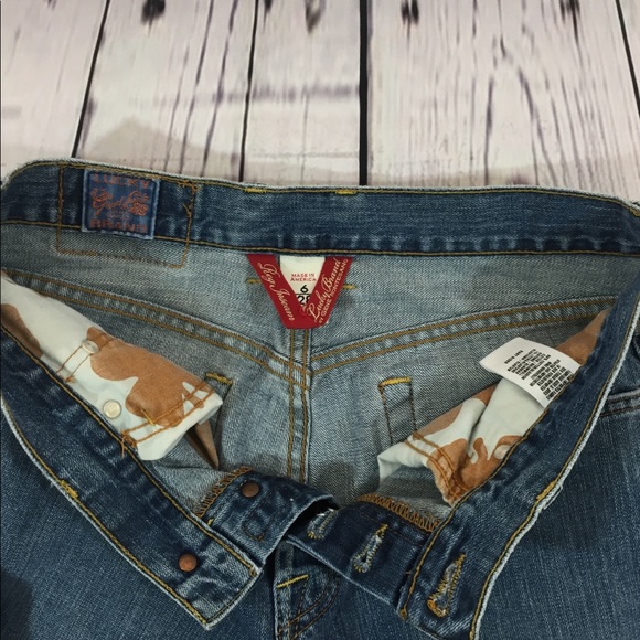 Lucky Brand Easy Ride Boot Jean Size 6/28 Button - Picture 5 of 8
